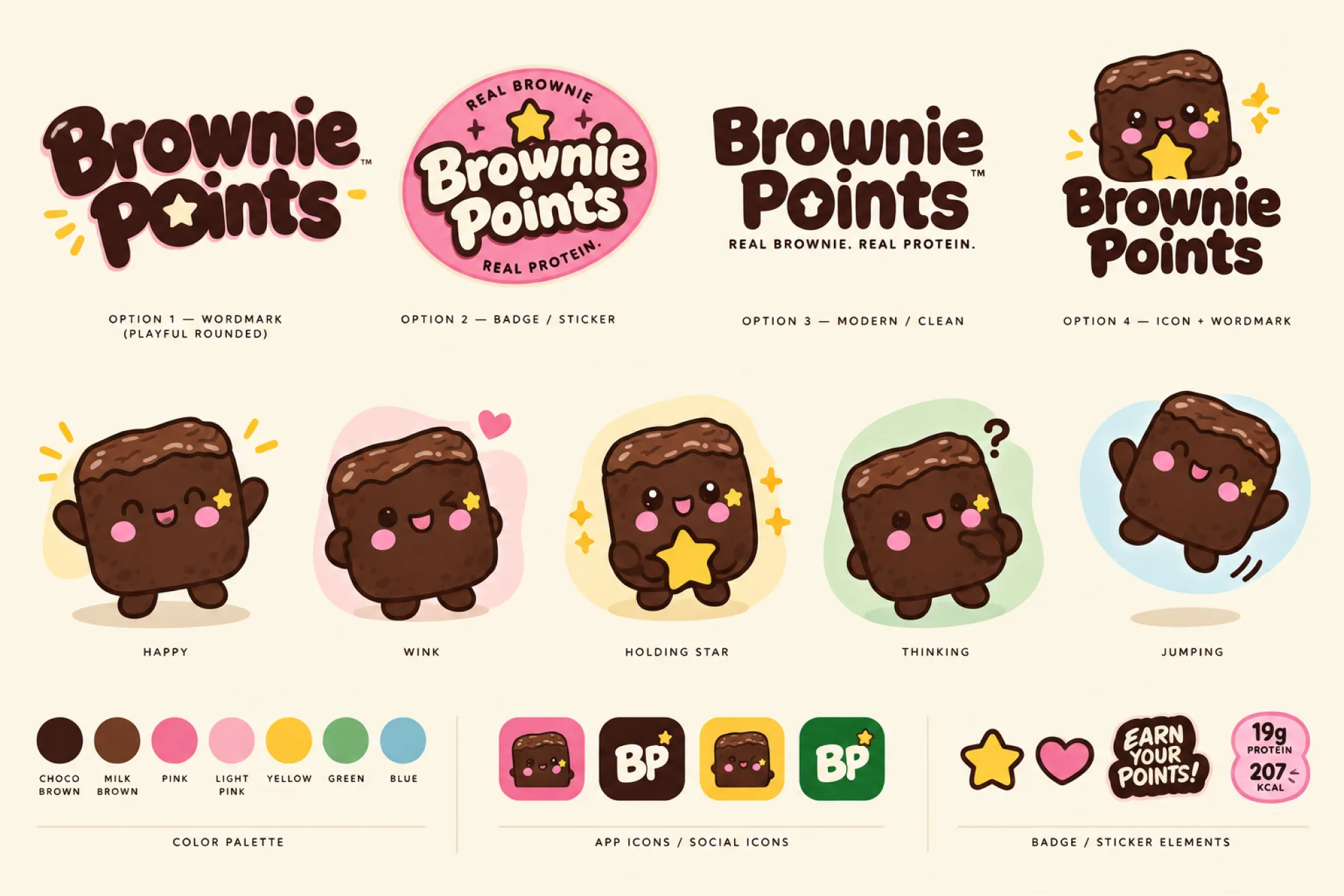 Dark Chocolate Brownie Points illustration