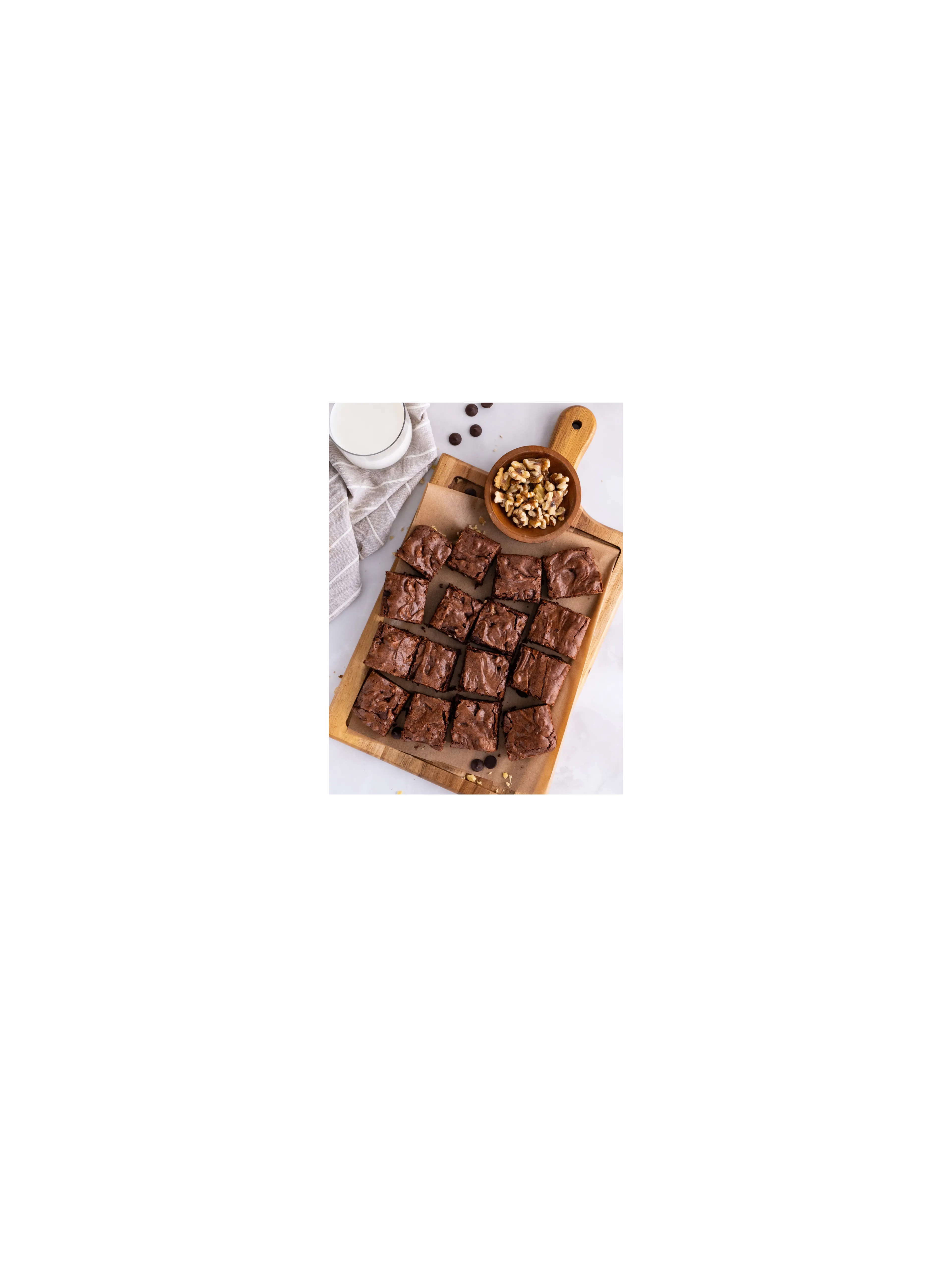 Cross-section of a fudgy Brownie Points brownie